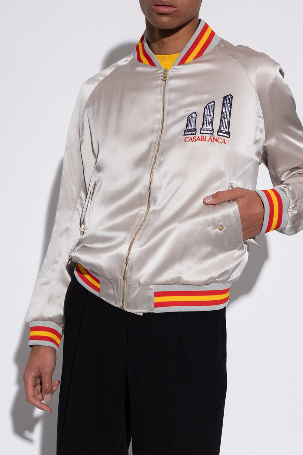Casablanca カサブランカ / Casablanca Varsity Jacket Chenille Patchwork Bomber Jacket | Casablanca Paris